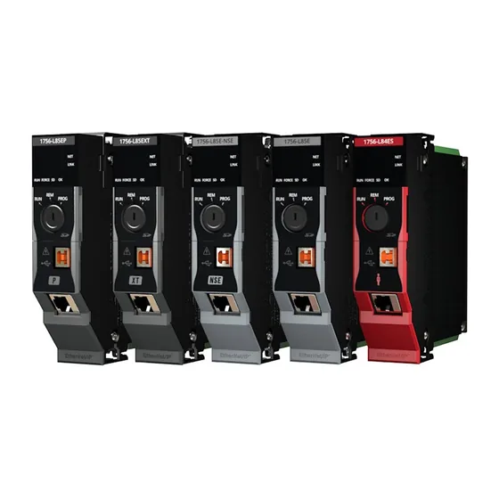 Allen-Bradley ControlLogix 5580 controllers in a row